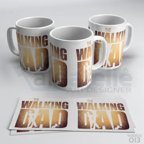 Caneca Dia dos Pais Personalizada - Papai The Walking Dad