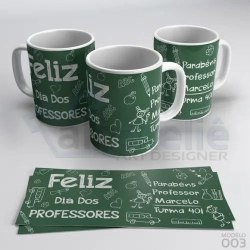 Caneca Dia dos Professores Personalizada com Nome