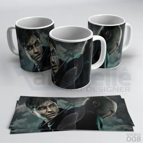 Caneca Harry Potter 4 Casas Hogwarts Personalizada Porcelana