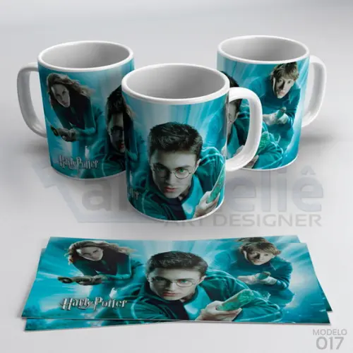 Caneca Harry Potter Brasões Casas Hogwarts Porcelana