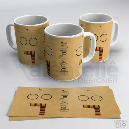 Caneca Harry Potter Brasões Casas Hogwarts Porcelana