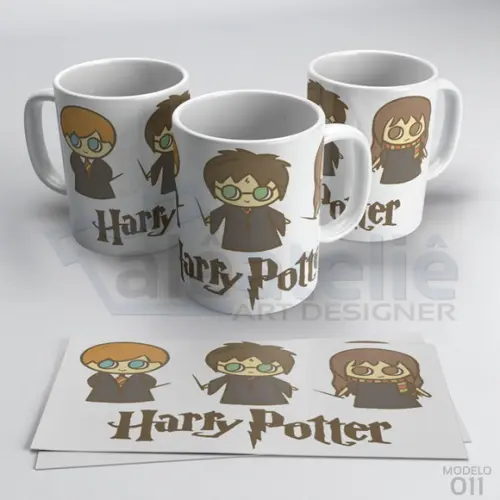 Caneca Harry Potter Gryffindor Hogwarts Porcelana