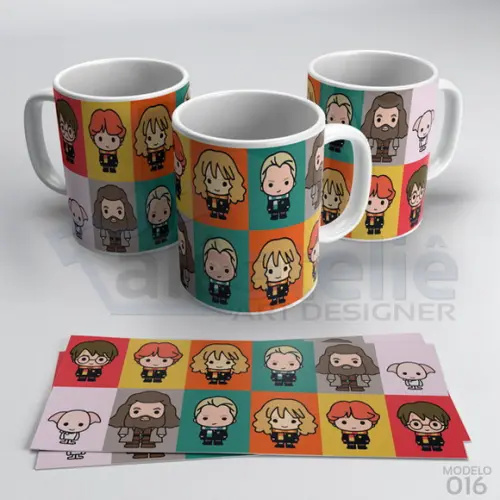 Caneca Harry Potter Hogwarts Grifinória Gryffindor
