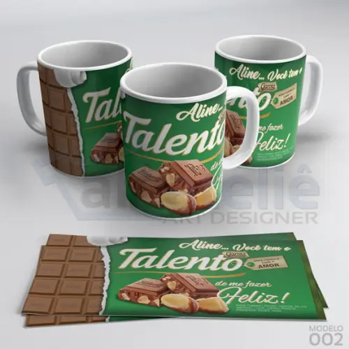 Caneca Páscoa Serenata de Amor Personalizada com Nome