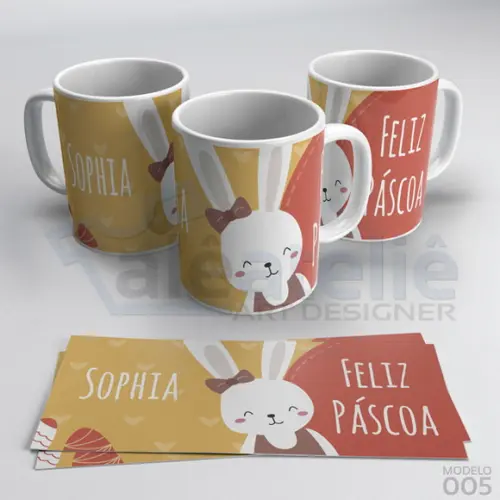 Caneca Páscoa Serenata de Amor Personalizada com Nome