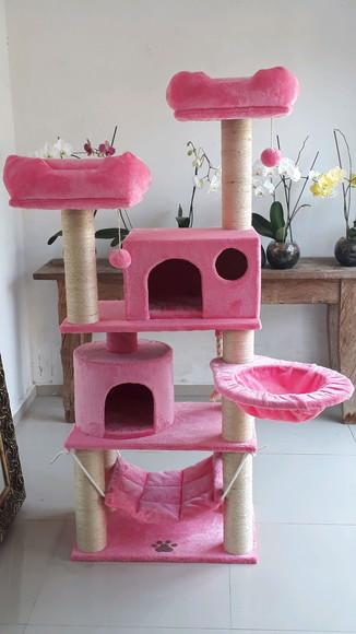 Arranhador para Gato Rosa