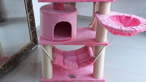 Arranhador para Gato Rosa