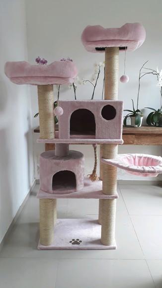 Arranhador para Gato Rosa