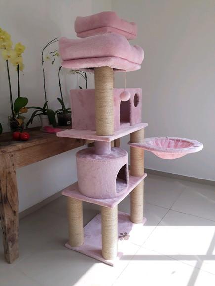 Arranhador para Gato Rosa