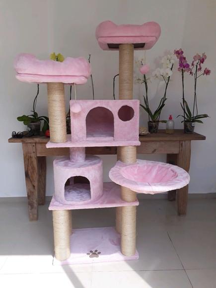 Arranhador para Gato Rosa