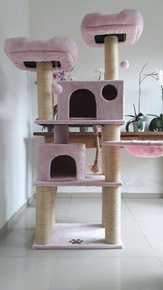 Arranhador para Gato Rosa