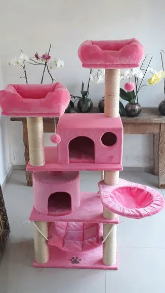 Arranhador para Gato Rosa