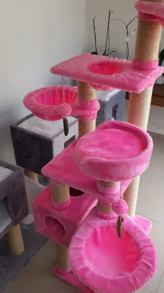 Arranhador para Gato Rosa