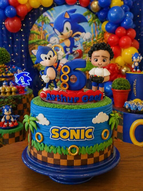 Topo Sonic Personalizado