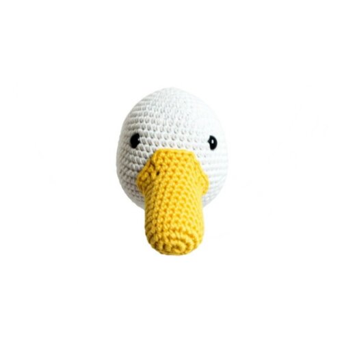 Pato em Crochê para Parede Quarto Infantil 16cm