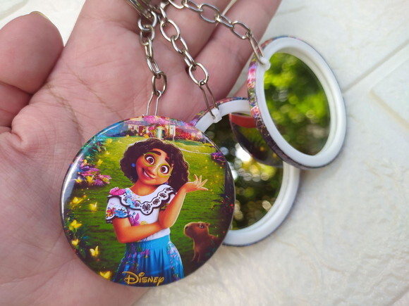 20 Espelhos Chaveiros Encanto Disney - FRETE GRÁTIS REGULAR