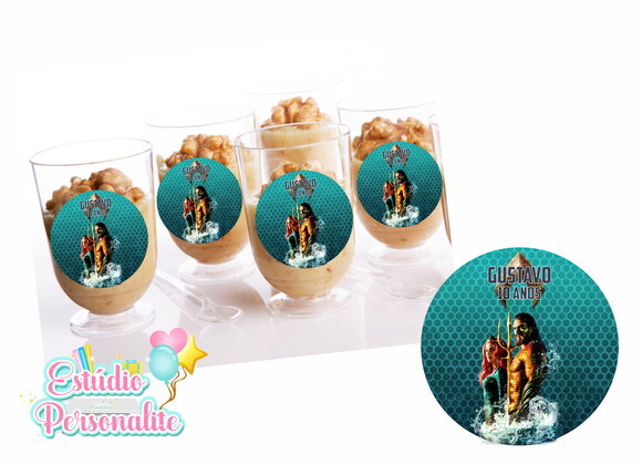 Adesivo Copinho de Brigadeiro Aquaman