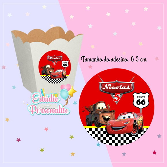 Adesivo p/ Cachepot Carros