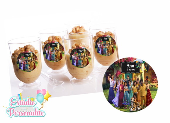 Adesivo p/ Copinho de brigadeiro Encanto Disney