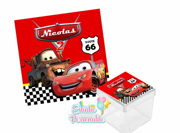 Adesivo p/ Caixinha Carros