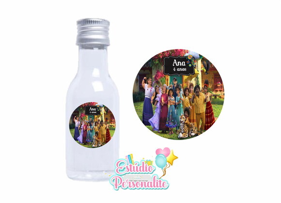 Adesivo p/ Mini garrafinha Encanto Disney