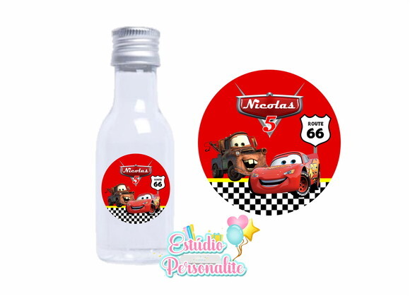 Adesivo p/ Mini Garrafinha Carros