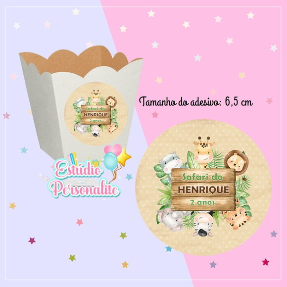 Adesivo para Cachepot Safari