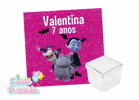 Adesivo para caixinha acrílica Vampirina