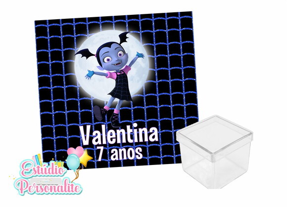 Adesivo para caixinha acrílica Vampirina