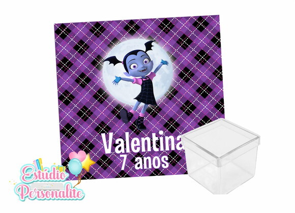 Adesivo para caixinha acrílica Vampirina
