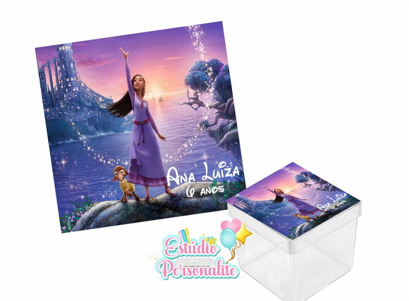 Adesivo para Caixinha Filme Wish: o Poder dos Desejos