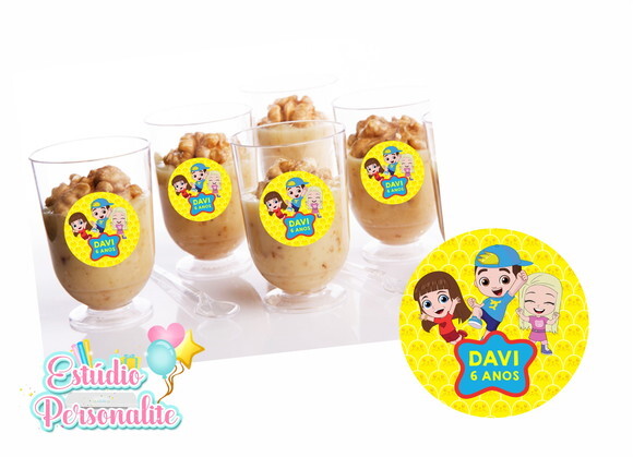 Adesivo para copinho de brigadeiro Luccas Neto