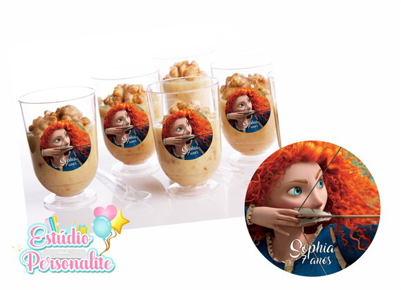 Adesivo para copinho de brigadeiro Valente