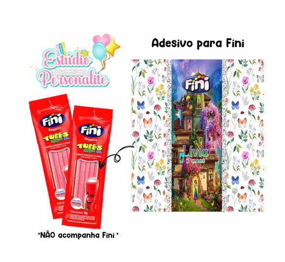 Adesivo para Fini Tubes Encanto Disney