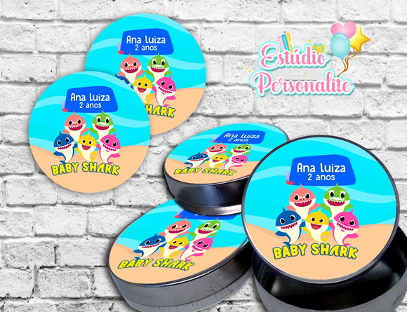 Adesivo para Latinha Baby Shark