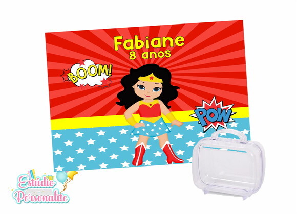 Adesivo para Maletinha Mulher Maravilha