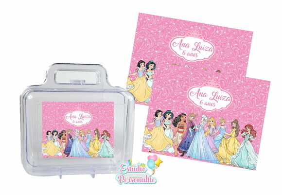 Adesivo para Maletinha Princesas Disney