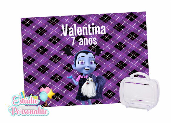 Adesivo para maletinha Vampirina