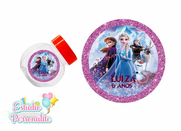 Adesivo para Mini Baleiro Frozen 2