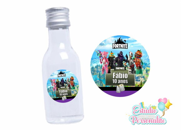 Adesivo para Mini Garrafiha Fortnite