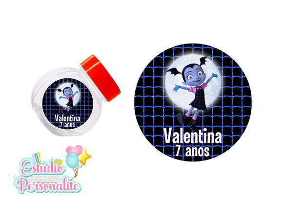 Adesivo para Mini Baleiro Vampirina