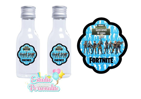 Adesivo para Mini Garrafinha Fortnite
