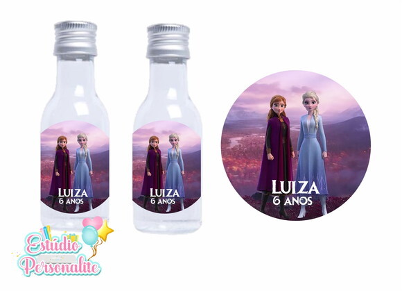 Adesivo para Mini Garrafinha Frozen 2