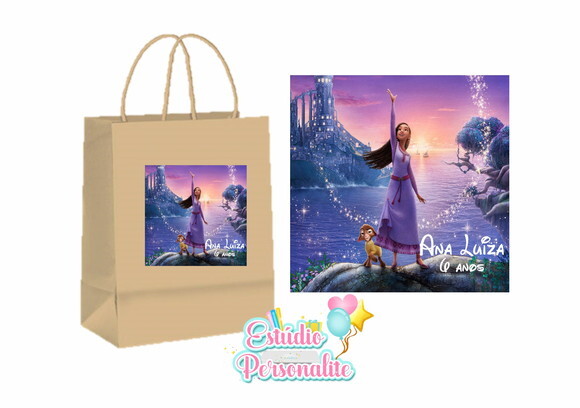 Adesivo para Sacola Filme Wish: o Poder dos Desejos