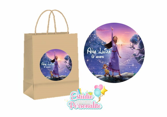 Adesivo para Sacola Filme Wish: o Poder dos Desejos