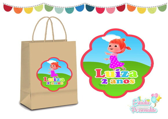 Adesivo para Sacola Kraft Cocomelon