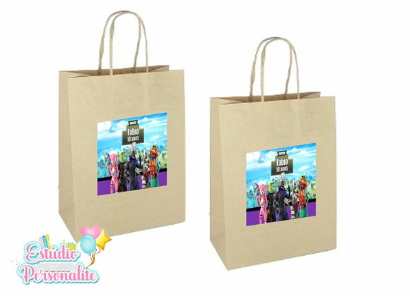 Adesivo para Sacola Kraft Fortnite