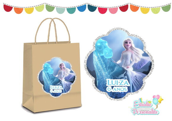 Adesivo para Sacola Kraft Frozen 2