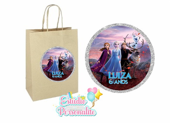 Adesivo para Sacola Kraft Frozen 2