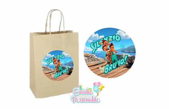 Adesivo para Sacola Kraft Luca Disney